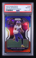 Justin Jefferson 2020 Panini Prizm Red White and Blue #398 RC (PSA 8) at PristineAuction.com