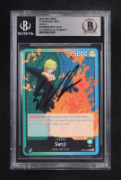 Eric Vale Signed Sanji 2023 One Piece Card Game Paramount War #OP02026 L (BGS) at PristineAuction.com