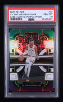 Victor Wembanyama 2023-24 Select Green White Purple Prizm #87 RC (PSA 10) at PristineAuction.com
