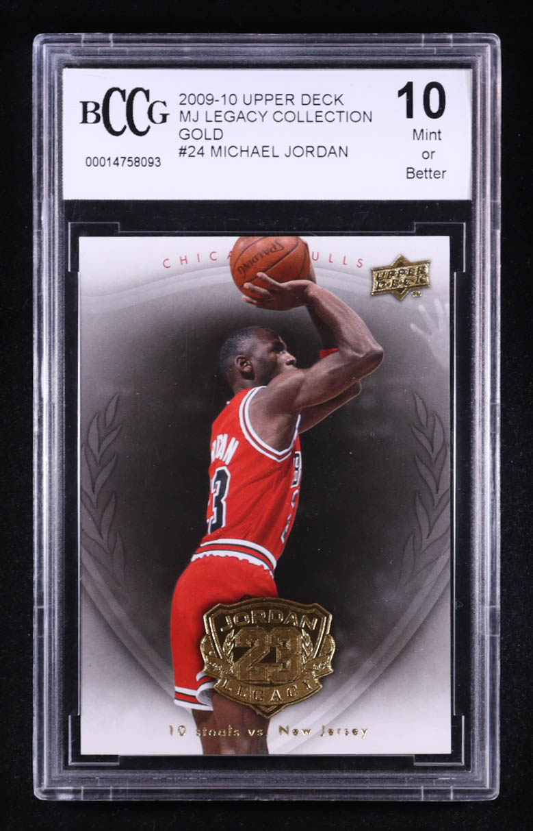 Michael Jordan 2009-10 Upper Deck Michael Jordan Legacy Collection Gold #24 (BCCG 10) at PristineAuction.com Michael Jordan 2009-10 Upper Deck Michael Jordan Legacy Collection Gold #24 (BCCG 10) at PristineAuction.com