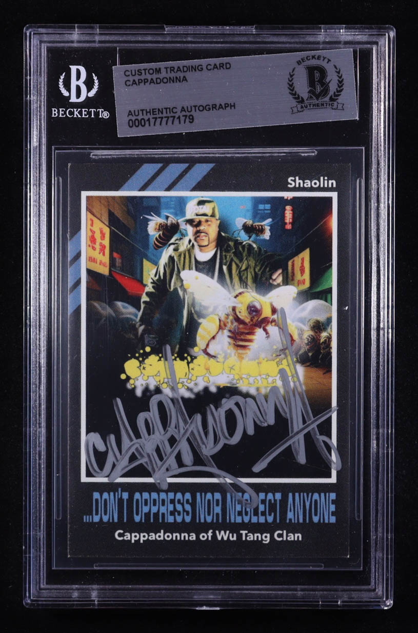 Cappadonna Signed Custom Trading Card (BGS) at PristineAuction.com Cappadonna Signed Custom Trading Card (BGS) at PristineAuction.com