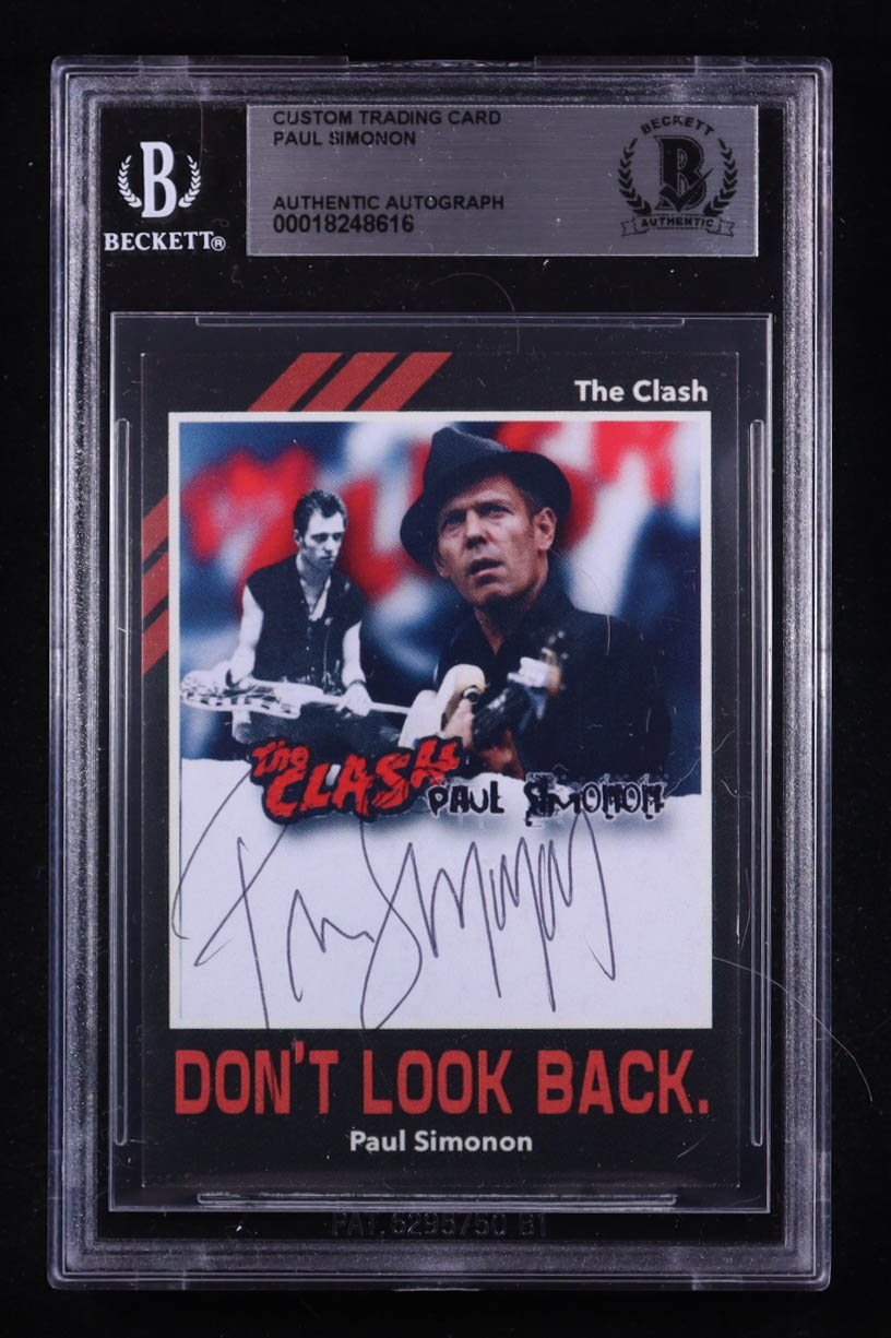 Paul Simonon Signed Custom Trading Card (BGS) at PristineAuction.com Paul Simonon Signed Custom Trading Card (BGS) at PristineAuction.com