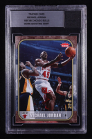 Michael Jordan 2007 Fleer #46 W/ 1997-98 Worn Memorabilia (BGS) at PristineAuction.com