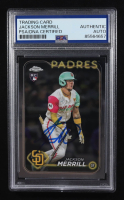 Jackson Merrill Signed 2024 Topps Chrome #USC153 RC (PSA) at PristineAuction.com