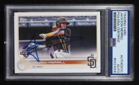 Jackson Merrill Signed 2022 Topps Pro Debut #PD103 RC (PSA) at PristineAuction.com