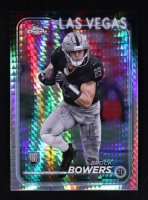 Brock Bowers 2024 Topps Chrome Prism Refractors #207 RC at PristineAuction.com