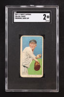 Hal Chase 1909-11 Sweet Caporal / Throwing, Dark Cap T206 (SGC 2) at PristineAuction.com
