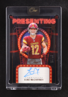 Luke McCaffrey 2024 Panini One Bronze Autographs #166 RC #14/15 at PristineAuction.com