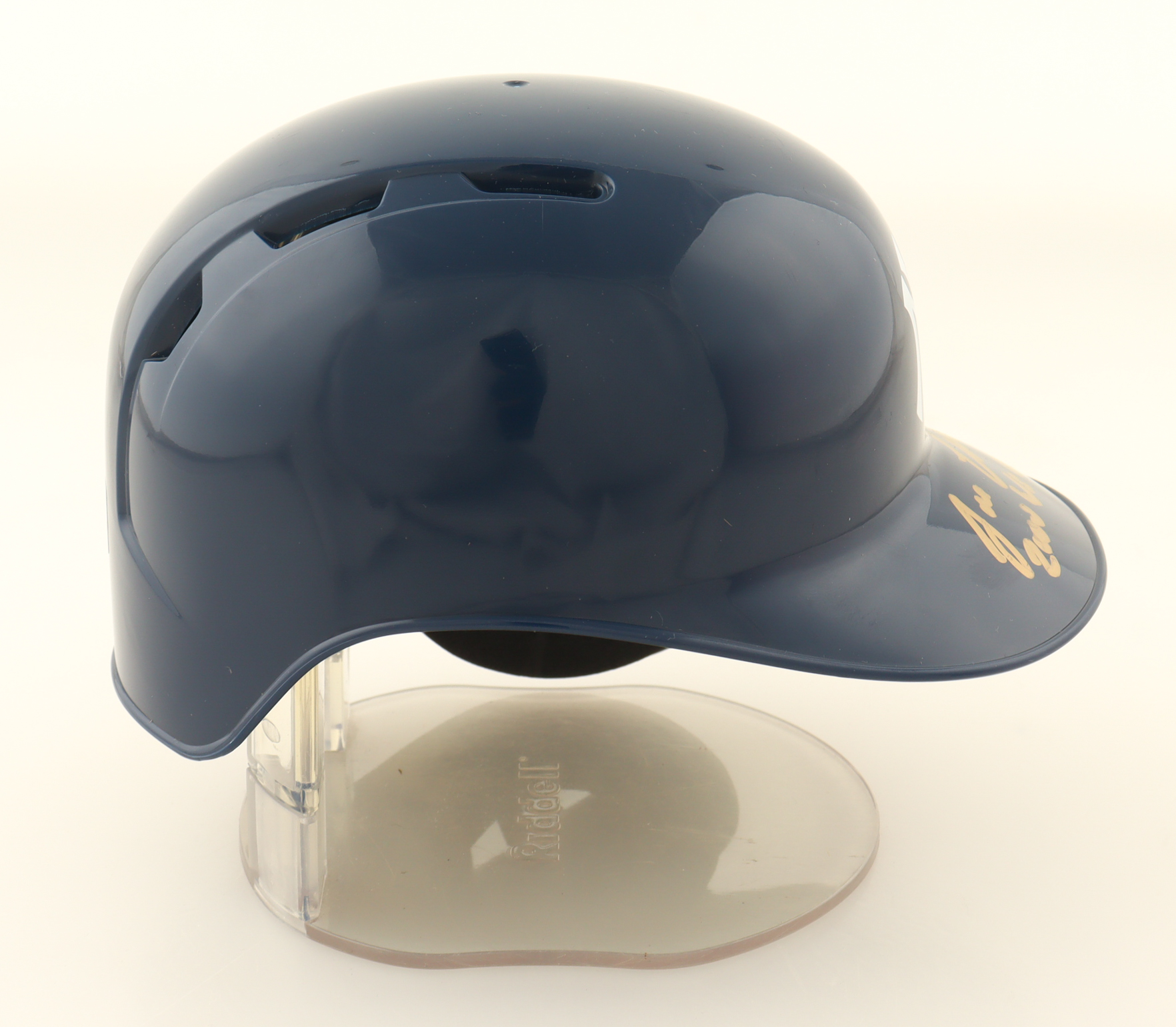 Jose Canseco Signed Yankees Mini Batting Helmet Inscribed "2000 WS Champs" (Beckett) at PristineAuction.com Jose Canseco Signed Yankees Mini Batting Helmet Inscribed "2000 WS Champs" (Beckett) at PristineAuction.com