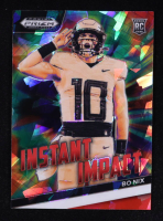 Bo Nix 2024 Panini Prizm Draft Picks Instant Impact Red Ice #3 RC at PristineAuction.com