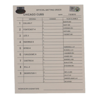 2010 Cubs Official Game-Used Batting Order Lineup Card (MLB & Steiner) at PristineAuction.com