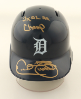 Cecil Fielder Signed Tigers Mini Batting Helmet Inscribed "2x HR Champ" (Beckett) at PristineAuction.com
