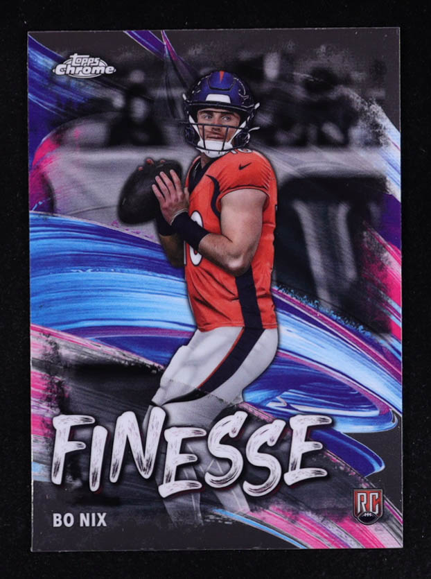 Bo Nix 2024 Topps Chrome Finesse #F4 RC at PristineAuction.com Bo Nix 2024 Topps Chrome Finesse #F4 RC at PristineAuction.com