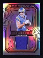 Puka Nacua 2024 Panini Obsidian Magmatic Memorabilia Silver #3 #98/99 at PristineAuction.com