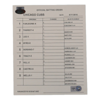 2010 Cubs Official Game-Used Batting Order Lineup Card (MLB & Steiner) at PristineAuction.com