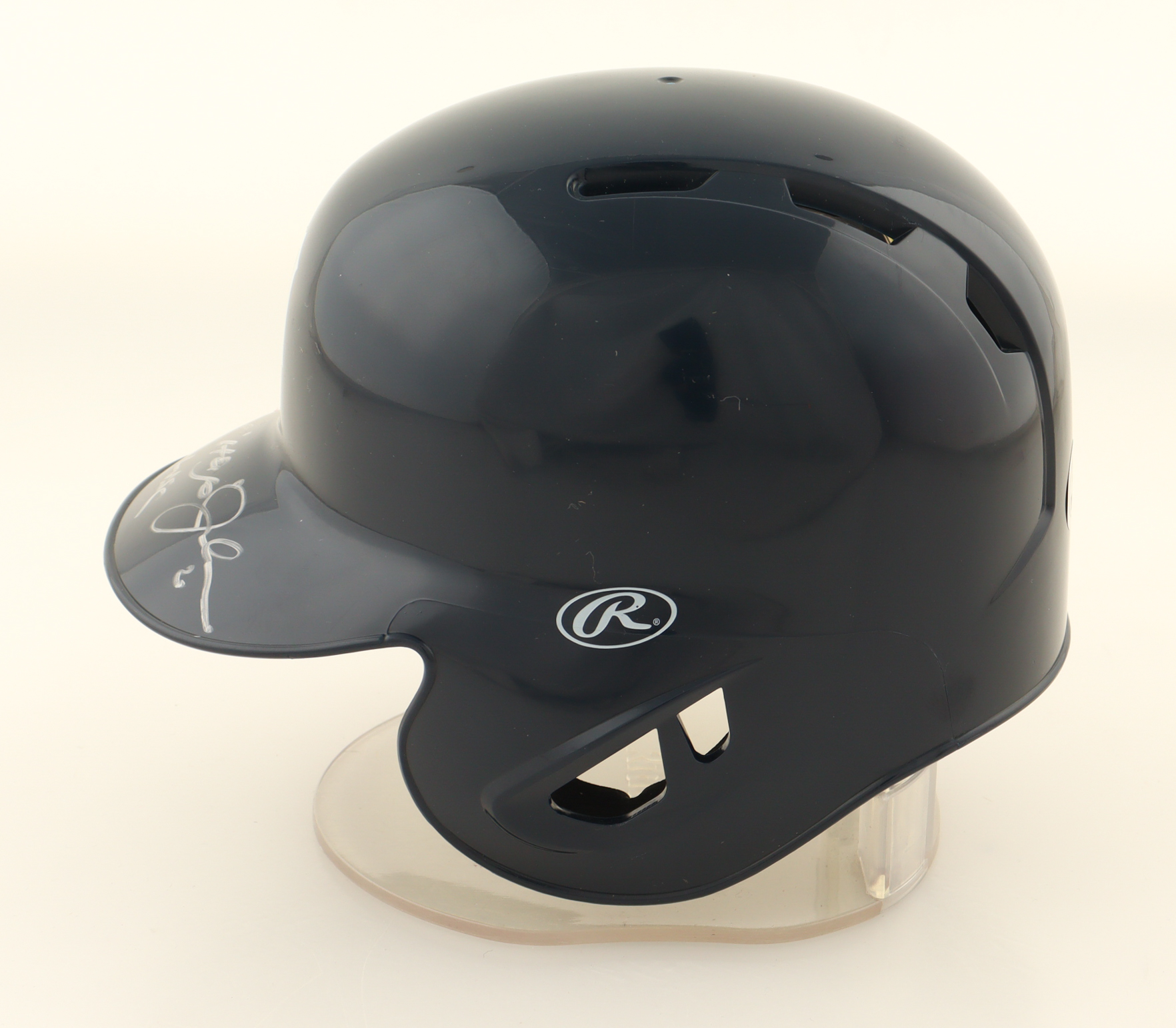 Howard Johnson Signed Tigers Mini Batting Helmet Inscribed "Hojo, 84 WSC" (Beckett) at PristineAuction.com Howard Johnson Signed Tigers Mini Batting Helmet Inscribed "Hojo, 84 WSC" (Beckett) at PristineAuction.com