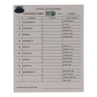 2010 Cubs Official Game-Used Batting Order Lineup Card (MLB & Steiner) at PristineAuction.com