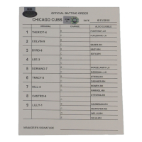 2010 Cubs Official Game-Used Batting Order Lineup Card (MLB & Steiner) at PristineAuction.com