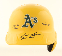 Jose Canseco Signed Athletics Full-Size Batting Helmet Inscribed "A's HOF, 1989 WS Champ, 40/40 88" (Beckett) at PristineAuction.com