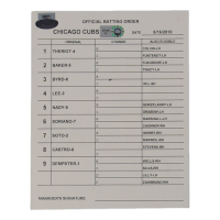 2010 Cubs Official Game-Used Batting Order Lineup Card (MLB & Steiner) at PristineAuction.com