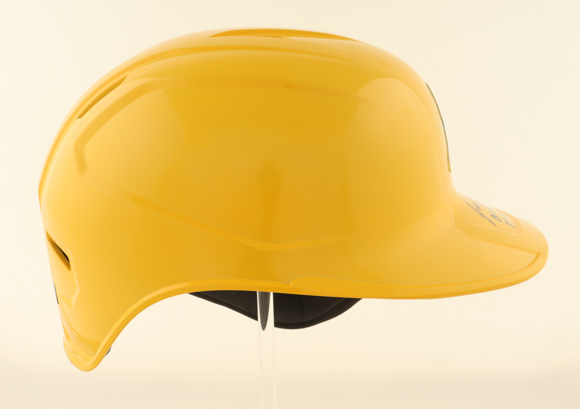 Jose Canseco Signed Athletics Full-Size Batting Helmet Inscribed "86 AL ROY" & "89 WS Champs" (Beckett) at PristineAuction.com Jose Canseco Signed Athletics Full-Size Batting Helmet Inscribed "86 AL ROY" & "89 WS Champs" (Beckett) at PristineAuction.com