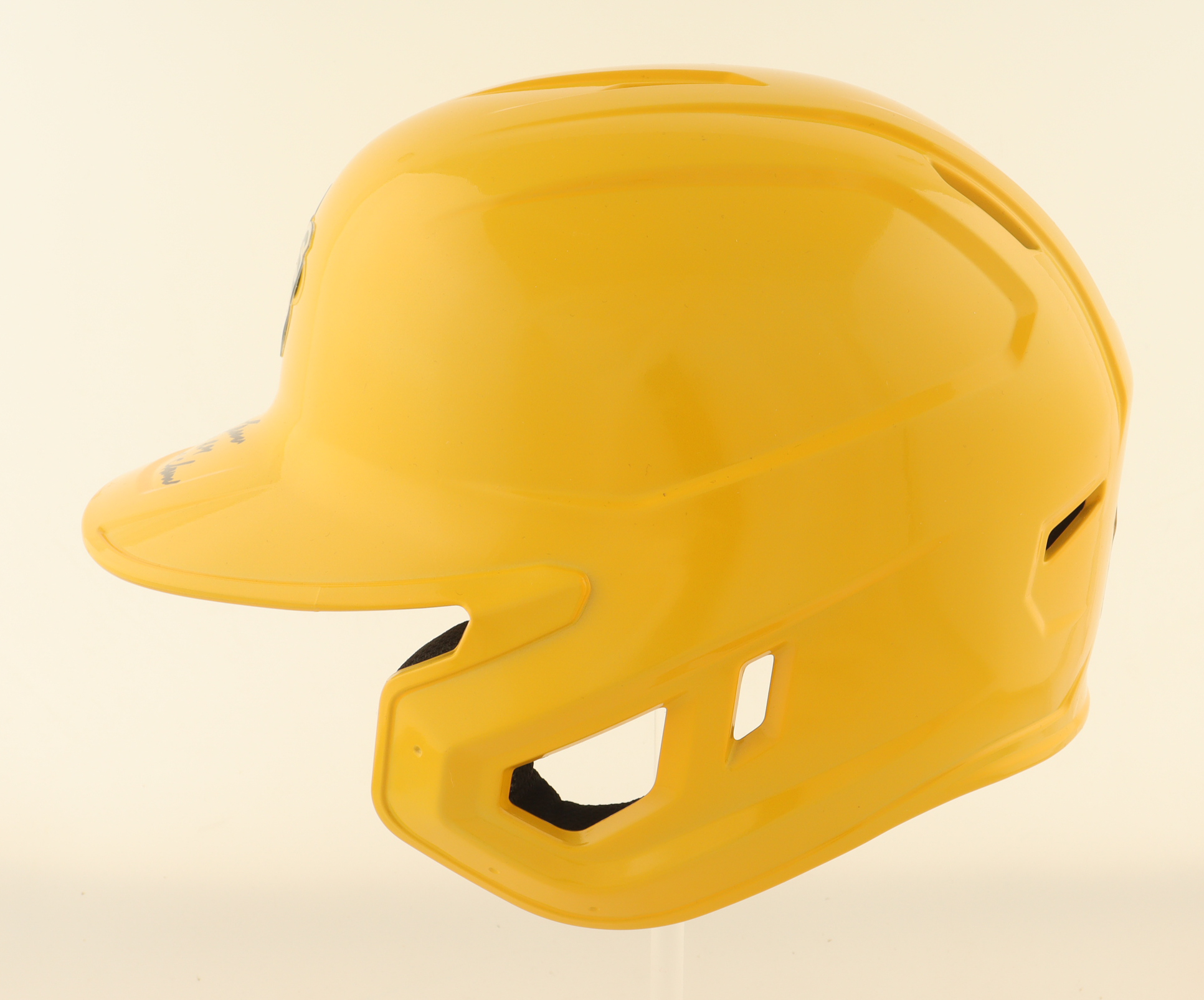 Jose Canseco Signed Athletics Full-Size Batting Helmet Inscribed "86 AL ROY" & "89 WS Champs" (Beckett) at PristineAuction.com Jose Canseco Signed Athletics Full-Size Batting Helmet Inscribed "86 AL ROY" & "89 WS Champs" (Beckett) at PristineAuction.com