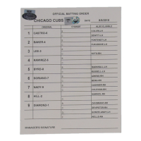 2010 Cubs Official Game-Used Batting Order Lineup Card (MLB & Steiner) at PristineAuction.com