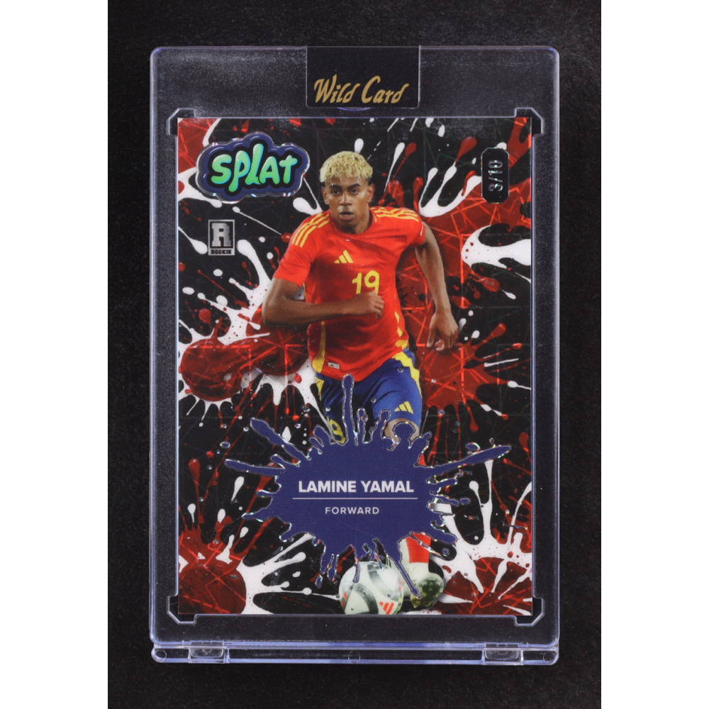 Lamine Yamal 2024 Wild Card Splat Red Lazer #SBRED01-LY1 RC #3/10 at PristineAuction.com