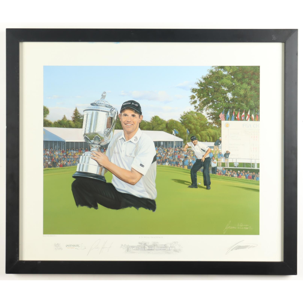 Padraig Harrington Signed LE Custom Framed Lithograph Display (Beckett) at PristineAuction.com