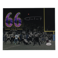 Justin Tucker Signed Ravens 8x10 Photo (JSA) at PristineAuction.com