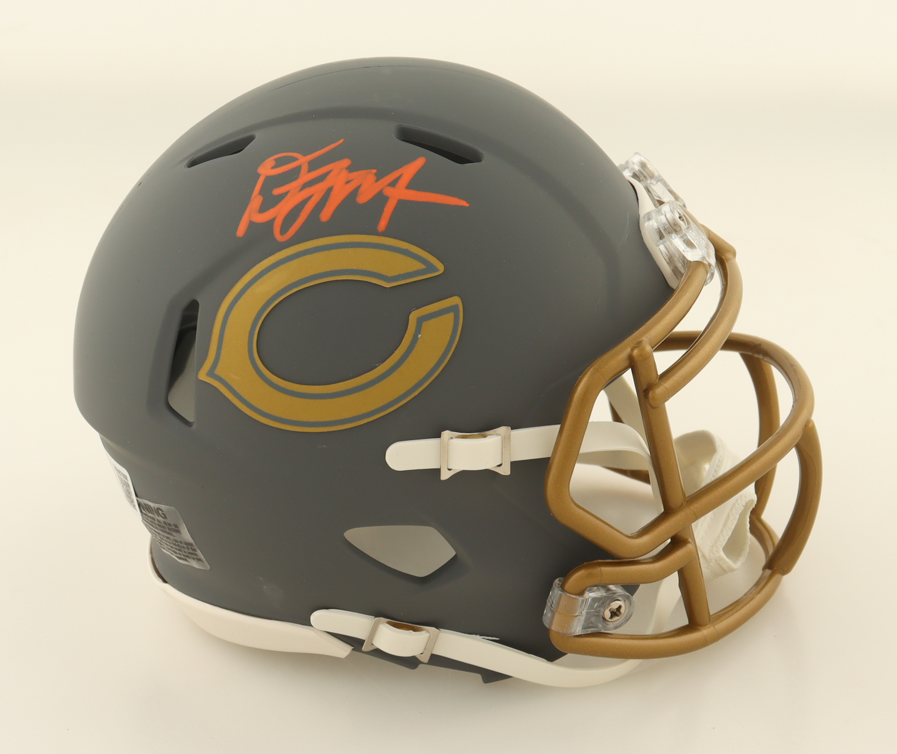 D. J. Moore Signed Bears Slate Alternate Speed Mini Helmet (Beckett) at PristineAuction.com D. J. Moore Signed Bears Slate Alternate Speed Mini Helmet (Beckett) at PristineAuction.com