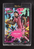 Lionel Messi 2024 Wild Card Splat Yellow Blue Paint Splatter #SBONESB08-LM RC #1/1 at PristineAuction.com