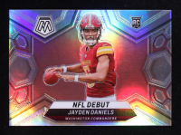Jayden Daniels  2024 Panini Mosaic Silver #272 DEB RC at PristineAuction.com