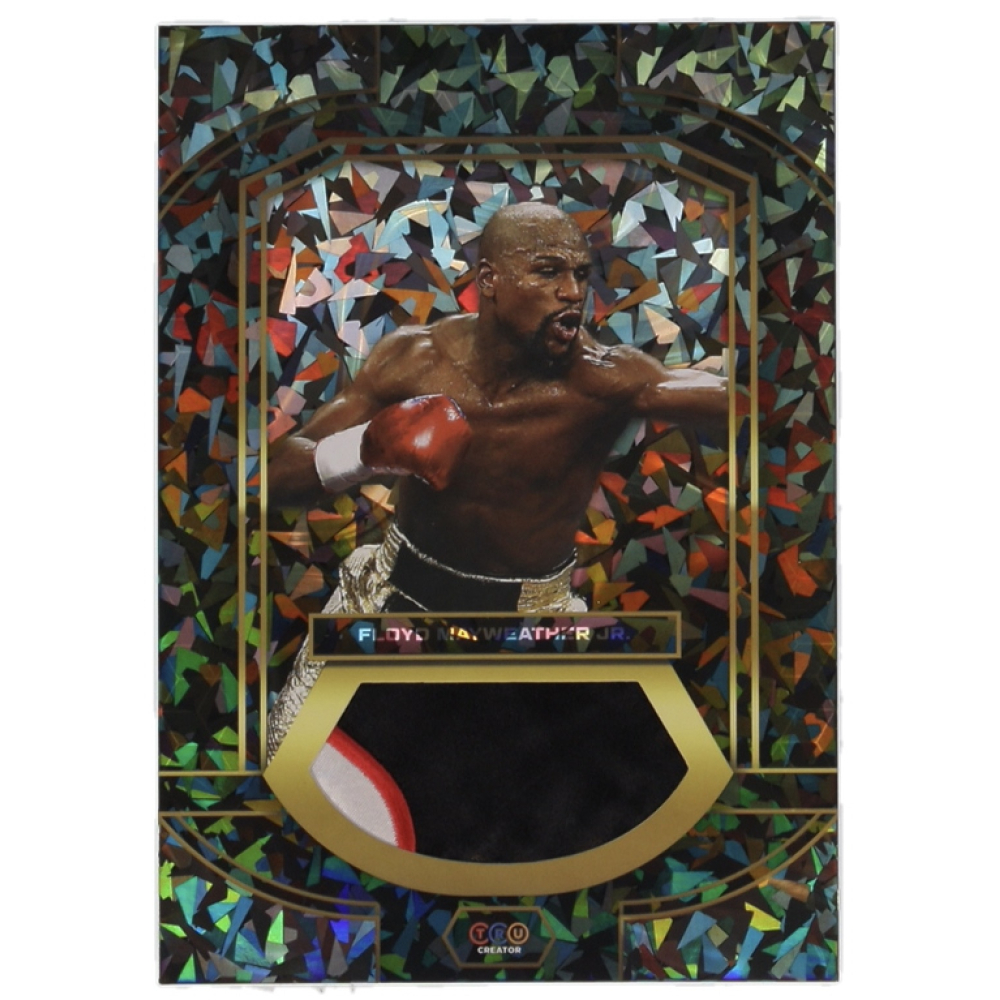Floyd Mayweather Jr. 2024 TruSport Jumbo Trucreator Cracked Ice #22 #JCFMJ JSY at PristineAuction.com