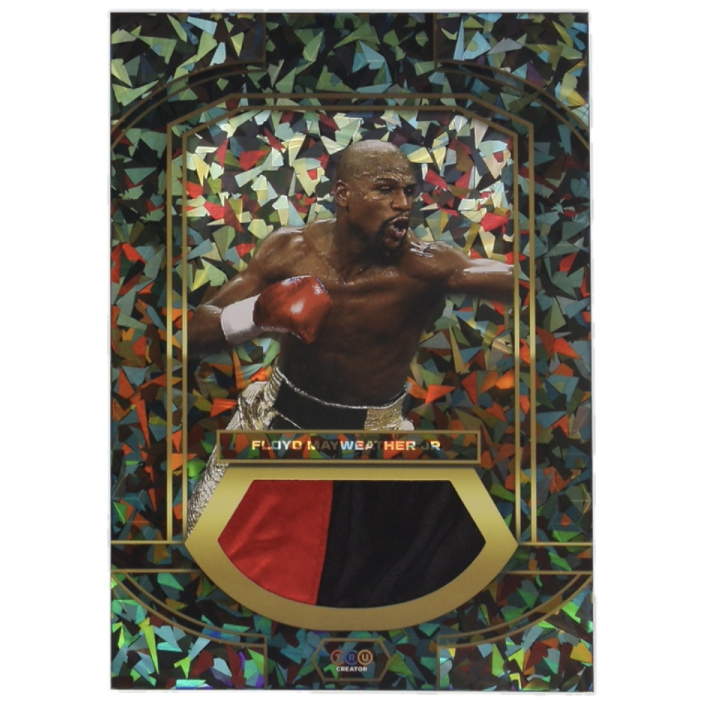 Floyd Mayweather Jr. 2024 TruSport Jumbo Trucreator Cracked Ice #22 #JCFMJ JSY at PristineAuction.com