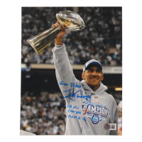 Tony Dungy Signed Colts 8x10 Photo Inscribed "God Bless" & "SB XLI Champs" (Beckett) at PristineAuction.com