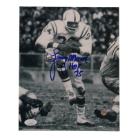 Lenny Moore Signed Colts 8x10 Photo Inscribed "HOF 75" (JSA) at PristineAuction.com