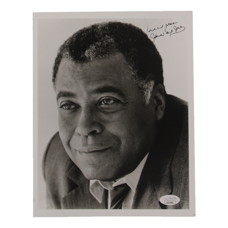 James Earl Jones Signed 8x10 Photo Inscribed "Love and Peace" (JSA) at PristineAuction.com James Earl Jones Signed 8x10 Photo Inscribed "Love and Peace" (JSA) at PristineAuction.com
