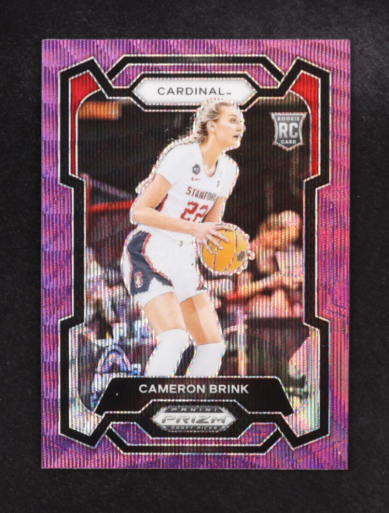 Cameron Brink 2024-25 Panini Prizm Draft Picks Prizms Purple Wave #89 RC