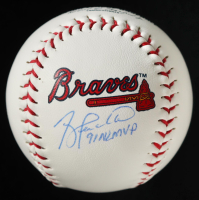 Terry Pendleton Signed OML Braves Logo Baseball Inscribed "91 NL MVP" (AWM) at PristineAuction.com