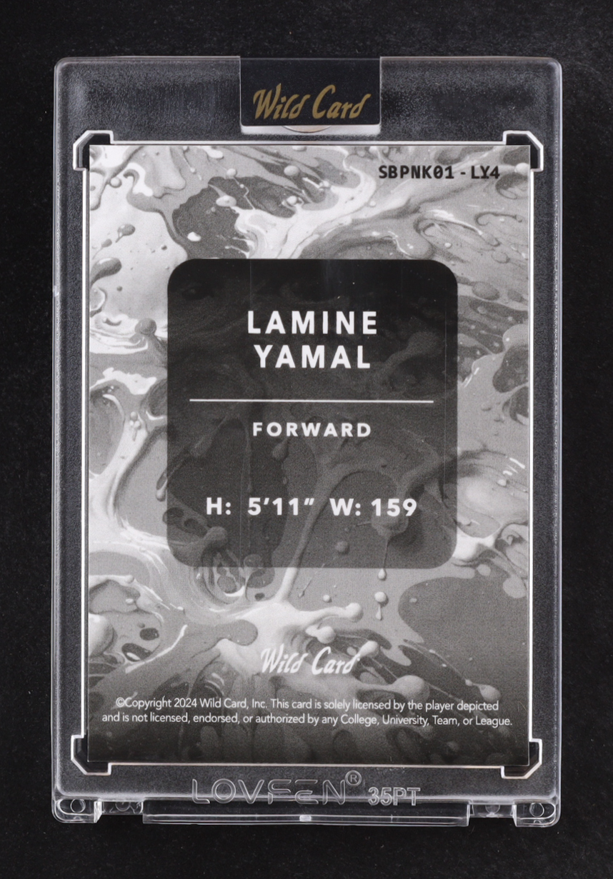 Lamine Yamal 2024 Wild Card Splat Pink Ice #SBPNK01-LY4 RC #9/10 at PristineAuction.com Lamine Yamal 2024 Wild Card Splat Pink Ice #SBPNK01-LY4 RC #9/10 at PristineAuction.com