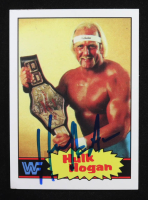 Hulk Hogan Signed Custom Rookie Reprint Card (Beckett) at PristineAuction.com