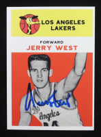 Jerry West Signed Custom Rookie Reprint Card (Beckett) at PristineAuction.com