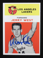 Jerry West Signed Custom Rookie Reprint Card (Beckett) at PristineAuction.com