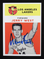 Jerry West Signed Custom Rookie Reprint Card (Beckett) at PristineAuction.com