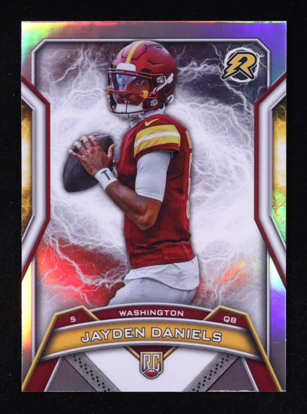 Jayden Daniels 2024 Topps Resurgence Prism #196 RC at PristineAuction.com Jayden Daniels 2024 Topps Resurgence Prism #196 RC at PristineAuction.com