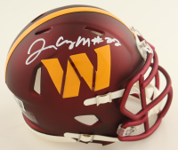 Jacory Croskey-Merritt Signed Commanders Speed Mini Helmet (Beckett) at PristineAuction.com