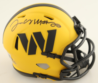 Jacory Croskey-Merritt Signed Commanders Rave Alternate Speed Mini Helmet (Beckett) at PristineAuction.com