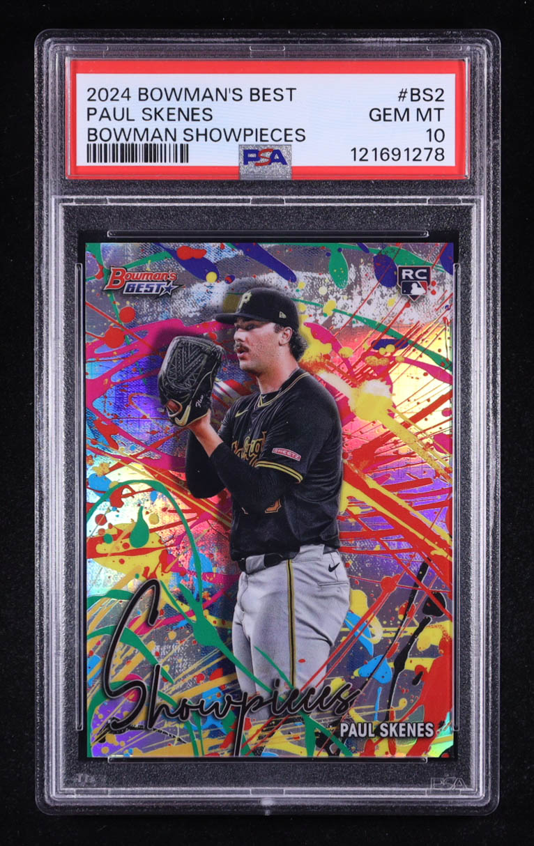 Paul Skenes 2024 Bowman's Best Bowman Showpieces #BS2 RC (PSA 10) at PristineAuction.com Paul Skenes 2024 Bowman's Best Bowman Showpieces #BS2 RC (PSA 10) at PristineAuction.com