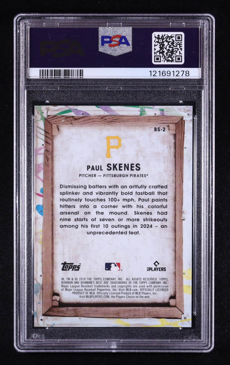 Paul Skenes 2024 Bowman's Best Bowman Showpieces #BS2 RC (PSA 10) at PristineAuction.com Paul Skenes 2024 Bowman's Best Bowman Showpieces #BS2 RC (PSA 10) at PristineAuction.com